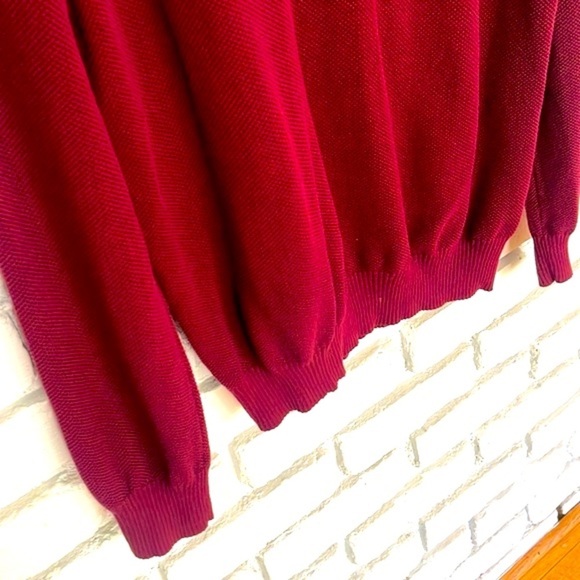 Club Room Men's Quarter-Zip Textured Cotton Sweater Size L - Picture 5 of 7